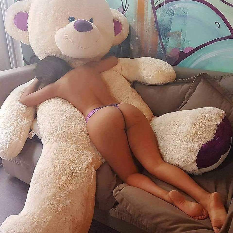 Fucking giant teddy bear
